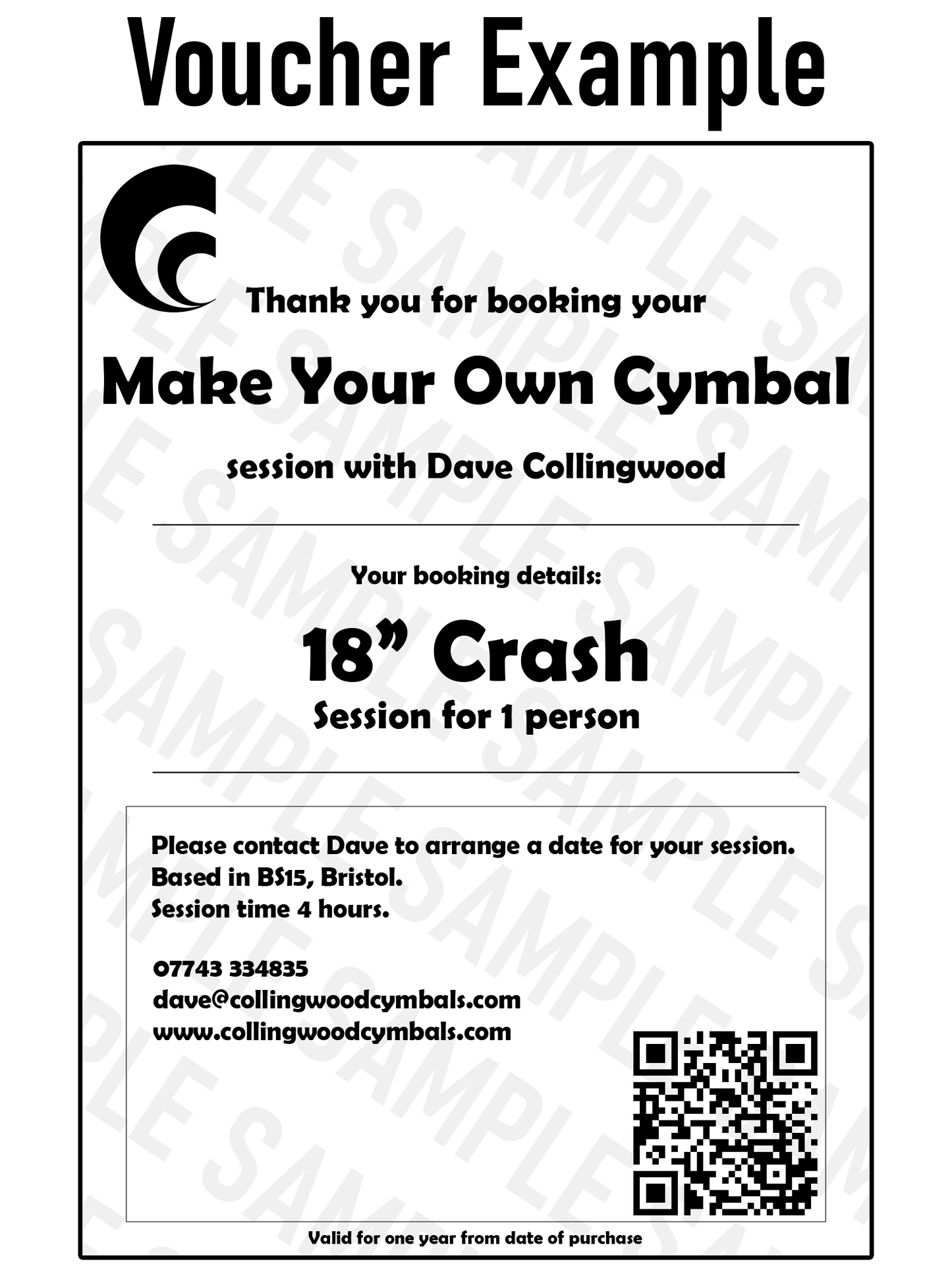 Make Your Own Cymbal - 18" Crash